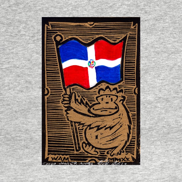 Dominican Republic Flag Ape by WalterMoore